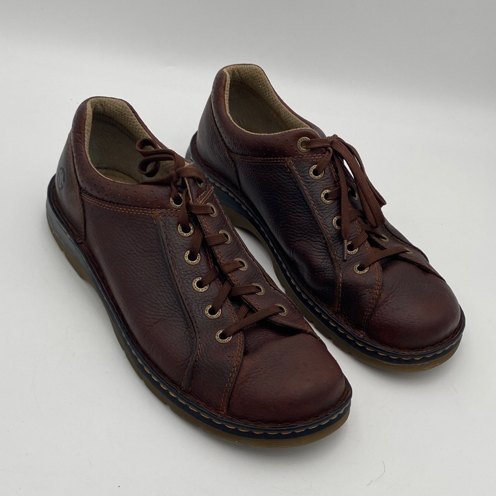 Dr. Martens Men's Dark Brown Leather Sneakers Oxford shoe 14M office casual Y2K